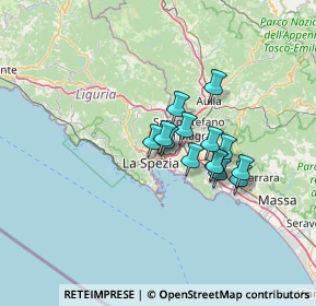 Mappa 19125 La Spezia SP, Italia (9.39357)
