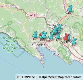 Mappa 19125 La Spezia SP, Italia (6.22583)