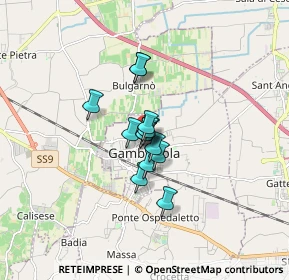 Mappa Piazza 2' Risorgimento, 47035 Gambettola FC, Italia (0.90857)