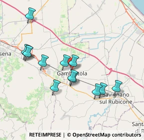 Mappa Piazza 2' Risorgimento, 47035 Gambettola FC, Italia (3.73769)