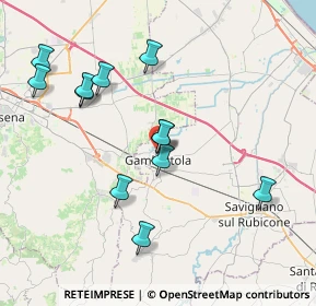 Mappa Piazza 2' Risorgimento, 47035 Gambettola FC, Italia (3.93333)