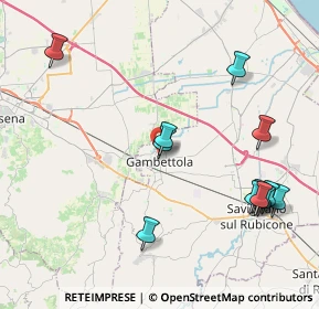 Mappa Piazza 2' Risorgimento, 47035 Gambettola FC, Italia (4.74)