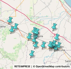 Mappa Piazza 2' Risorgimento, 47035 Gambettola FC, Italia (3.775)