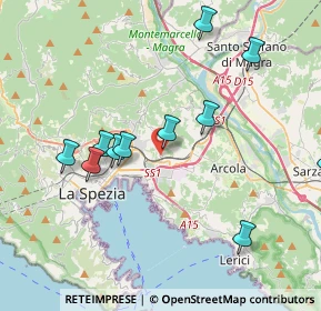 Mappa Via S. Venerio, 19135 La Spezia SP, Italia (4.12636)