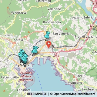 Mappa Via Liguria, 19126 La Spezia SP, Italia (2.3875)
