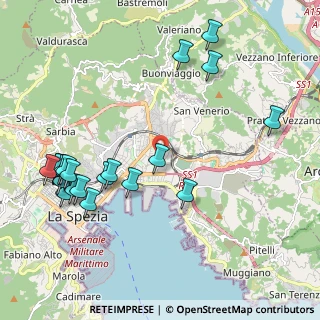 Mappa Via Liguria, 19126 La Spezia SP, Italia (2.4945)