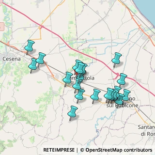 Mappa Via Achille Grandi, 47035 Gambettola FC, Italia (3.6255)