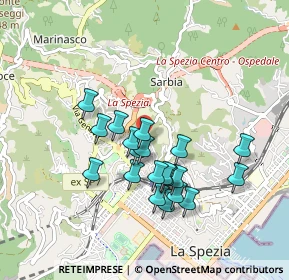 Mappa Via Gioacchino Rossini, 19122 La Spezia SP, Italia (0.7925)