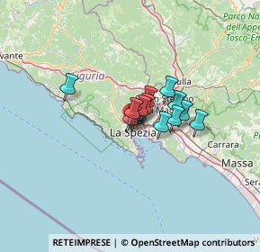 Mappa Via Gioacchino Rossini, 19122 La Spezia SP, Italia (6.82571)