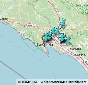 Mappa Via Gioacchino Rossini, 19122 La Spezia SP, Italia (8.17625)