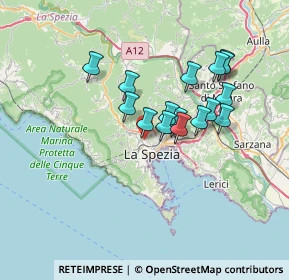 Mappa Via Gioacchino Rossini, 19122 La Spezia SP, Italia (5.84188)