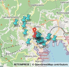 Mappa Via Gioacchino Rossini, 19122 La Spezia SP, Italia (1.378)