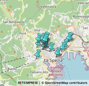 Mappa Via Gioacchino Rossini, 19122 La Spezia SP, Italia (0.99278)