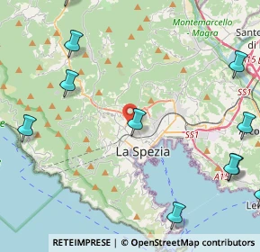 Mappa Via Gioacchino Rossini, 19122 La Spezia SP, Italia (6.98933)