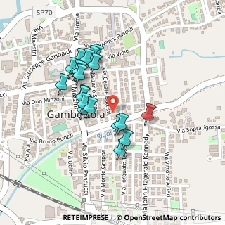 Mappa Via C. Battisti, 47035 Gambettola FC, Italia (0.2035)