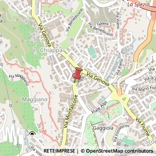 Mappa Via Monfalcone,  161, 19123 La Spezia, La Spezia (Liguria)