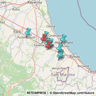 Mappa Via della Rotaia, 47035 Gambettola FC, Italia (6.90273)