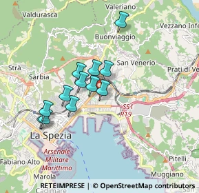 Mappa Via Amedeo Sommovigo, 19126 La Spezia SP, Italia (1.445)