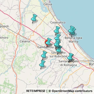 Mappa Via Grazia Deledda, 47035 Gambettola FC, Italia (6.47077)