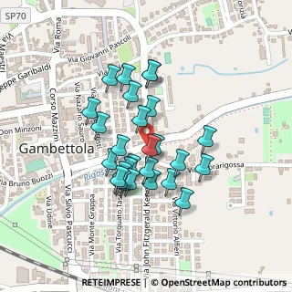 Mappa Via Alfonso Lamarmora, 47035 Gambettola FC, Italia (0.18148)