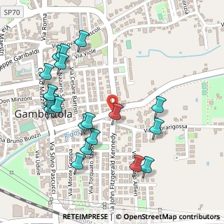 Mappa Via Alfonso Lamarmora, 47035 Gambettola FC, Italia (0.2855)