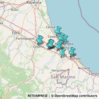 Mappa Via Alfonso Lamarmora, 47035 Gambettola FC, Italia (7.32214)