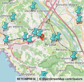 Mappa Via Sommovigo, 19021 Arcola SP, Italia (2.76176)