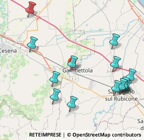 Mappa Viale G. Carducci, 47035 Gambettola FC, Italia (5.02286)