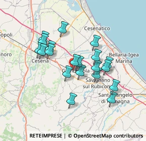 Mappa Viale G. Carducci, 47035 Gambettola FC, Italia (6.158)