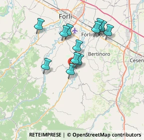 Mappa Via Unità D'Italia, 47014 Meldola FC, Italia (6.255)