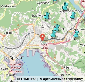 Mappa 19020 La Spezia SP, Italia (3.44643)