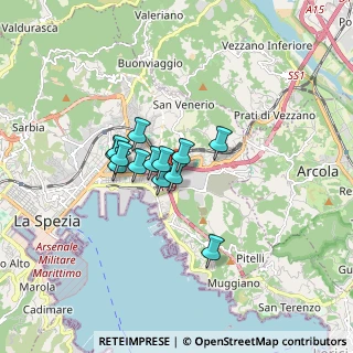 Mappa Via Privata O. T. O., 19136 La Spezia SP, Italia (1.11846)