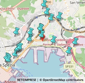 Mappa Via Giulio della Torre, 19126 La Spezia SP, Italia (1.151)