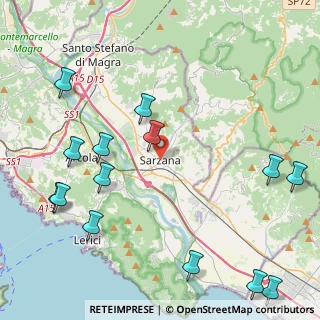 Mappa Sarzana, 19038 Sarzana SP, Italia (5.74786)