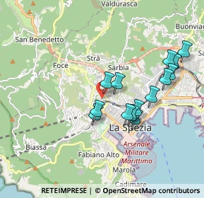 Mappa Via Fossitermi, 19122 La Spezia SP, Italia (1.75)
