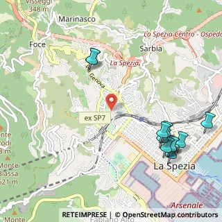 Mappa Via Gaggiola, 19122 La Spezia SP, Italia (1.33727)