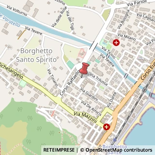 Mappa Via Giuseppe Verdi,  1, 70050 Borghetto Santo Spirito, Savona (Liguria)