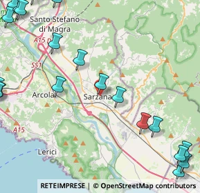 Mappa Via Lancillotto Cattani, 19038 Sarzana SP, Italia (6.813)