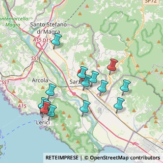 Mappa Via Domenico Fiasella, 19038 Sarzana SP, Italia (3.90067)