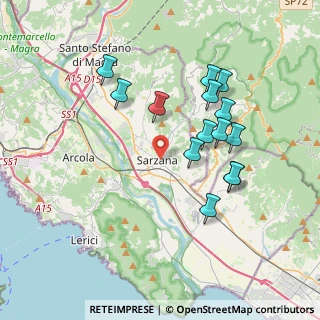 Mappa Via Domenico Fiasella, 19038 Sarzana SP, Italia (3.60571)