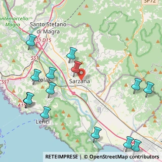 Mappa Via Domenico Fiasella, 19038 Sarzana SP, Italia (5.79429)