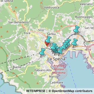 Mappa Via Gio Batta Casoni, 19122 La Spezia SP, Italia (1.40364)