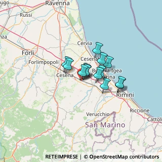 Mappa Via Luciano Lama, 47035 Gambettola FC, Italia (7.80071)