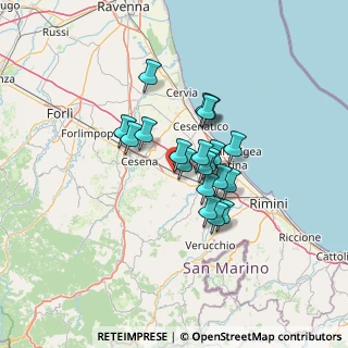 Mappa Via Luciano Lama, 47035 Gambettola FC, Italia (9.4045)