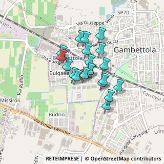 Mappa Via Luciano Lama, 47035 Gambettola FC, Italia (0.306)
