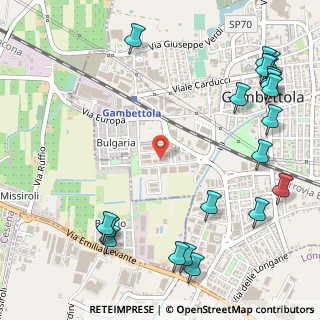 Mappa Via Luciano Lama, 47035 Gambettola FC, Italia (0.7795)