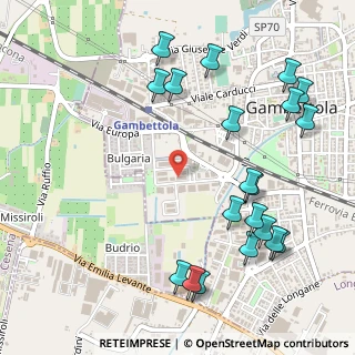 Mappa Via Luciano Lama, 47035 Gambettola FC, Italia (0.65)