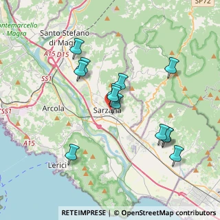 Mappa Via Castruccio, 19038 Sarzana SP, Italia (3.60462)