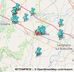 Mappa Via Loreto, 47035 Gambettola FC, Italia (4.75056)