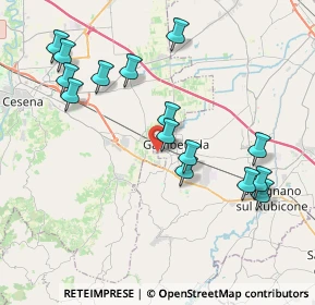 Mappa Via Loreto, 47035 Gambettola FC, Italia (4.18333)